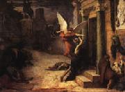 Jules Elie Delaunay The Plague in Rome oil on canvas